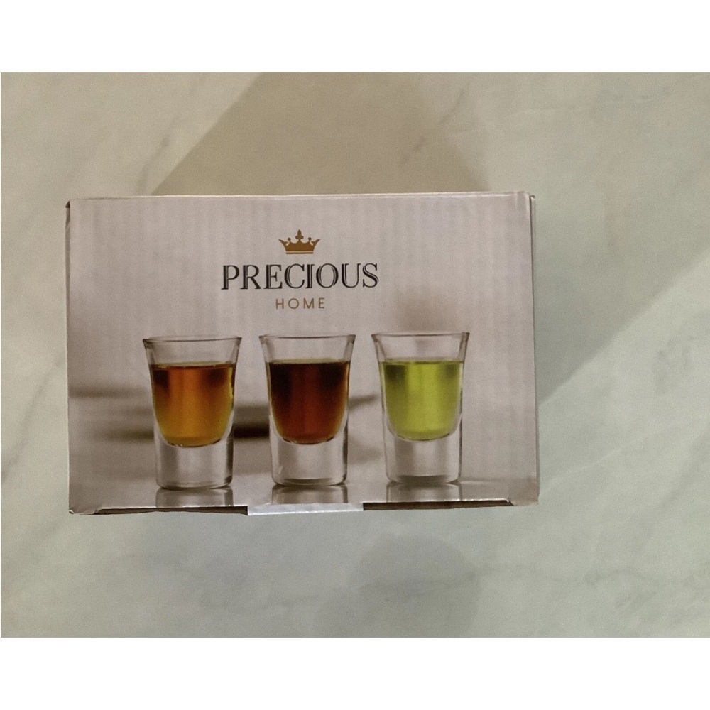 Glass Shooters Set of 6, 1 Oz Heavy Base Dishwasher Safe Shot Glasses - Picture 2 of 2